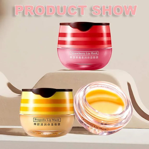 Strawberry Lip Balm, Sleeping Lip Mask,