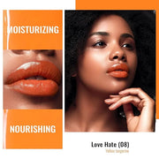 Oulac Orange Lipstick - Moisturizing Lip Stick Glossy Tinted Lip Balm, Sheer Shine Juicy Finish, Lightweight and Hydrating...
