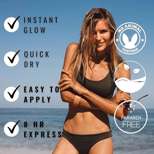 Sun Laboratories By Giesee Ultra Dark Self Tanning Lotion 32 oz - Organic Sunless Tanning Lotion, Extra Dark Self Tanner, ...