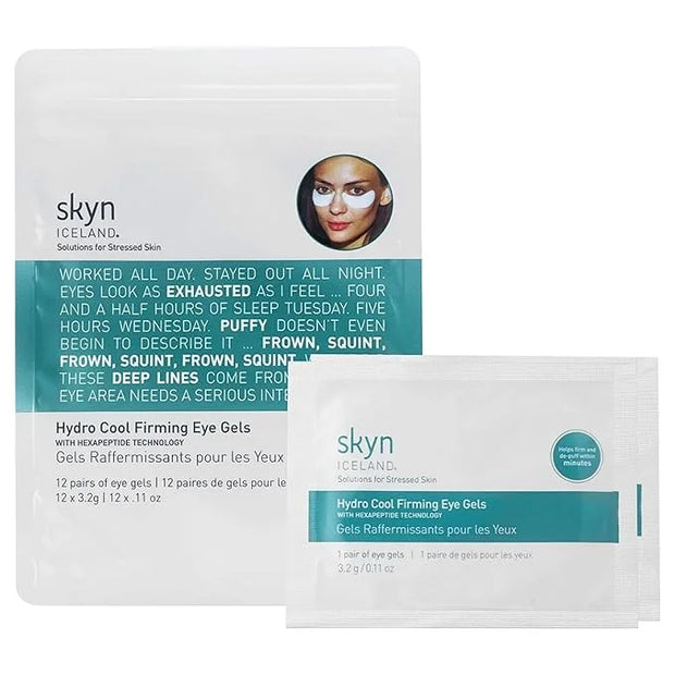 skyn ICELAND Hydro Cool Firming Under Eye Patches. Eye Gel Mask to Firm And Reduce Wrinkles, Fine Lines, Dark Circles, Puf...