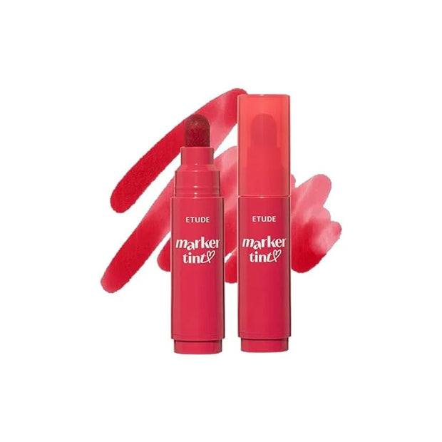 ETUDE Dear Darling Marker Tint #1 Raspberry Pop (5g) | Hydrating & Long Lasting Lip Stain | High Pigmented Lip Maker with ...