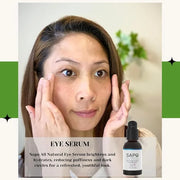 Eye Serum with Peptides & Hyaluronic Acid - Reduce Dark Circles, Puffiness & Bags Under Tired Eyes - Hydrating & Anti-Agin...