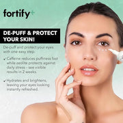 Fortify 9-in-1 Natural Skincare Eye Cream - De-Puffing & Protecting, Dermatologist Tested - Hydrates & Refreshes, Made in ...