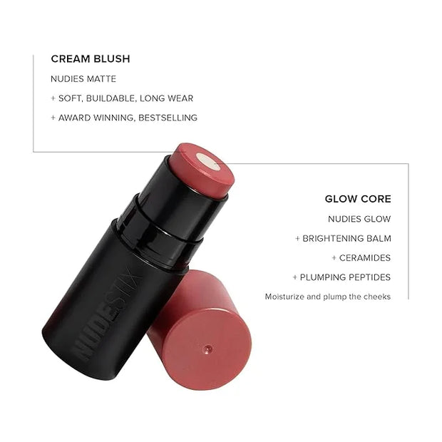 Nudies Matte + Glow Core All Over Face Blush Color - Peach Pearl - Product Image