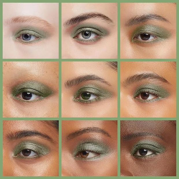 Jade Green Shimmering Eucalyptus Olive Soft Pressed Powder Single Vegan Eyeshadow; Talc, Paraben & Cruelty Free - Product ...