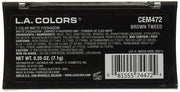 L.A. COLORS 5 Color Matte Eyeshadow Palette, Brown Tweed CEM472 - Product Image