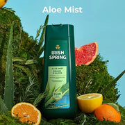 Irish Spring Men's Body Wash Shower Gel, Aloe Mist, 20 Oz, 4 Pack - Product Image