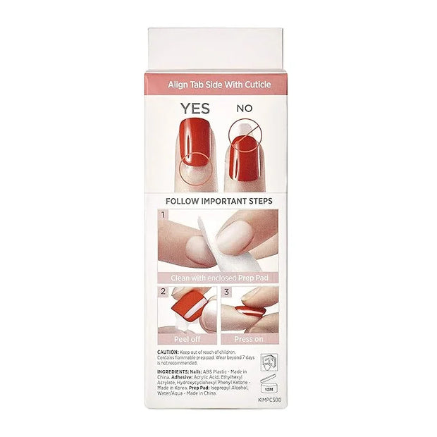 imPRESS Design, Press On Nails, Wannabe Star, Blue, Short, Size, Squoval, Shape, Includes 30 Nails, Prep Pad, Instructions...