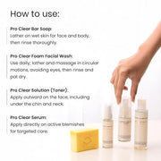 Relumins Pro Clear Skincare Set, Advanced Botanical Formula with Salicylic Acid, 4-in-1 Complete Clear Skin System to Cont...
