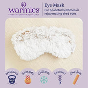 warmies Microwavable Eye Mask for Warmth & Comfort - Heating & Cooling Compress for Calming Relaxation - Weighted & Heated...