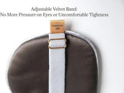 Premium Handcrafted 25 Momme Mulberry Silk Eye Mask for Sleeping (Natural White) - Product Image