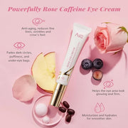 ANAI RUI Rose Caffeine Eye Cream for Dark Circles, Mother's Day Gift for Women, Anti-Aging Eye Cream with Retinol, Collage...