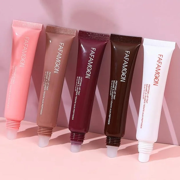 5 Colors Hydrating Lip Glow Oil, Ribbon, Toast, Raspberry jelly, Espresso, White Tinted Lip Oil Gloss, Moisturizing, Hydra...