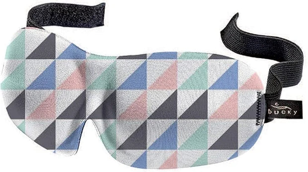 Bucky 40 Blinks No Pressure Printed Eye Mask for Travel & Sleep, Geo Tri, One Size - Product Image