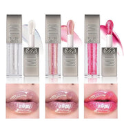 3 PCS High Shine Glitter LipGlossey,Diamond Glitter Lip Gloss Long Lasting Moisturizing Lip Gloss Non-sticky Glossy Glitte...