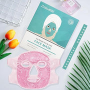 ZNÖCUETÖD Bundle of Gel Beads Ice Face Mask for Headaches, Puffy Eyes, Redness, Migraines and Gel Ice Pack Reusable Coolin...