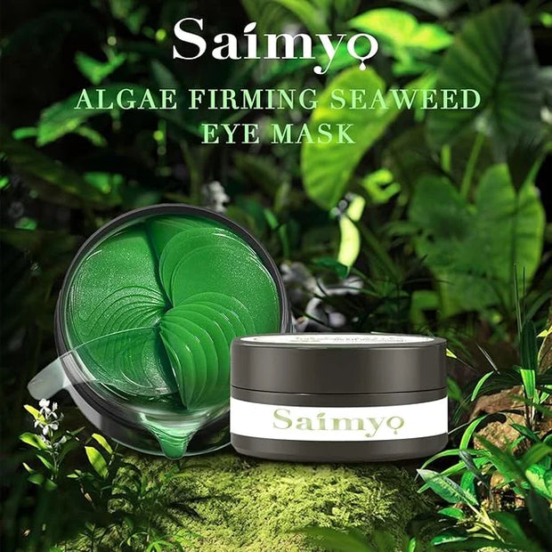Green Seaweed Eye Mask– 60 Pcs - Gold Under Eye Mask Retinol & Collagen - Puffy Eyes and Dark Circles Treatments – Look Yo...