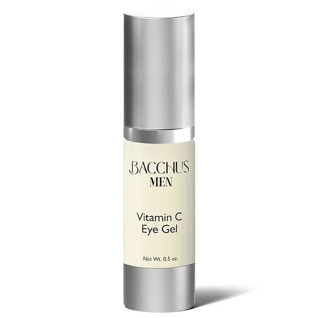 Bacchus Men Vitamin C Eye Gel, Reduce Dark Circles, Spots and Eye Puffiness - Anti Aging Treatment Nourishes, Revitalizes,...