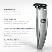 ConairMAN Beard Trimmer for Men, for Face and Mustache, Wet/Dry Beard and Stubble Trimmer, Flex Contouring Head with 15 Pr...