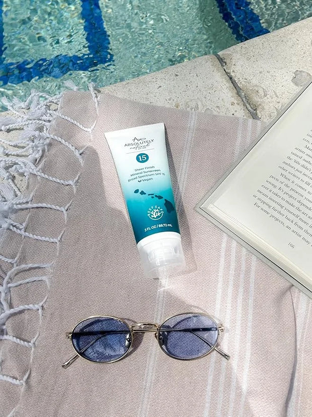 SPF 15 Mineral Sunscreen - Broad Spectrum Water Resistant Moisturizer Lotion For Body & Face - With Non-Nano Zinc Oxide, V...