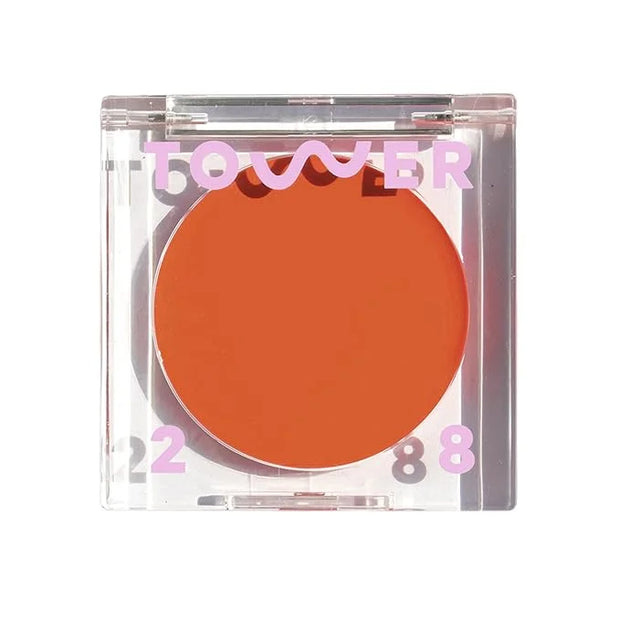 Tower 28 Beauty BeachPlease Cream Blush for Cheeks and Lips - Multi-Purpose Lip and Cheek Tint in Orange Blush - for Sensi...