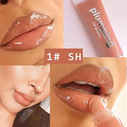 MAEPEOR Plumping Lipgloss 9 Colors Moisturizing Lip Plumper Shiny Jelly Lip Gloss Natural Liquid Lipstick for Women and Gi...