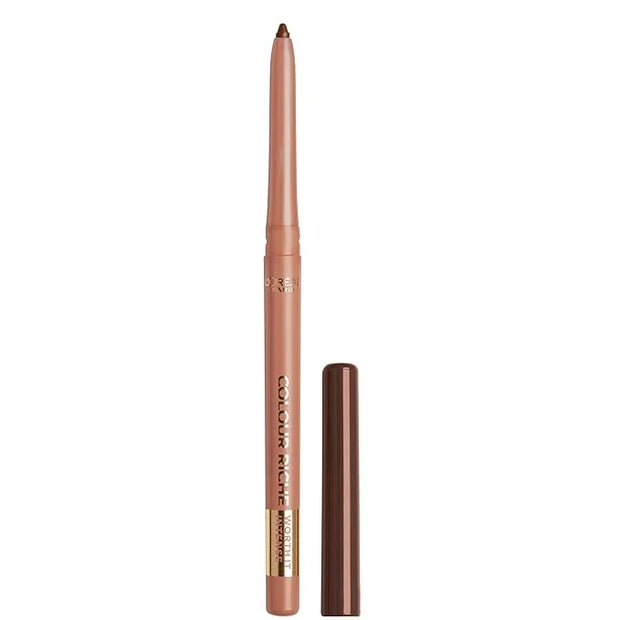 L'Oreal Paris Colour Riche Lip Liner Pencil, Creamy Pencil with Omega 3 and Vitamin E, 570 Worth It Intense, Brown Lip Lin...