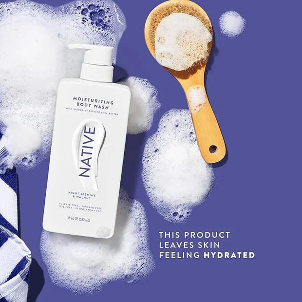 Native Moisturizing Body Wash Contains Naturally Derived Ingredients | For Women & Men, Sulfate, Paraben, & Dye Free Leavi...