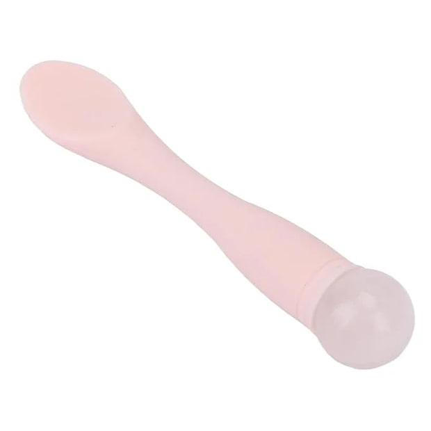 Eye Cream Spatula, Cosmetic Spoon Mini Makeup Spatula Spoon Beauty Scoop Eye Massage Wand Stick Professional Silicone Face...