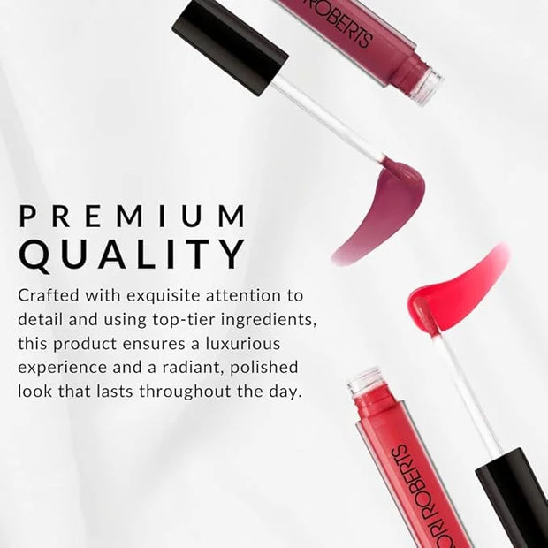 Flori Roberts Luscious Lip Lacquer, Vibrant Lip Gloss Makeup for Women of Color or Deeper Skin Tones, Non-Sticky, Long Wea...