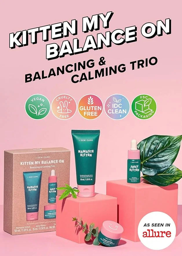 I Dew Care Heartleaf Skincare Set - Kitten My Balance On + Sheet Mask Pack - Let's Do This Sheet, (5 ea) Bundle - Product ...