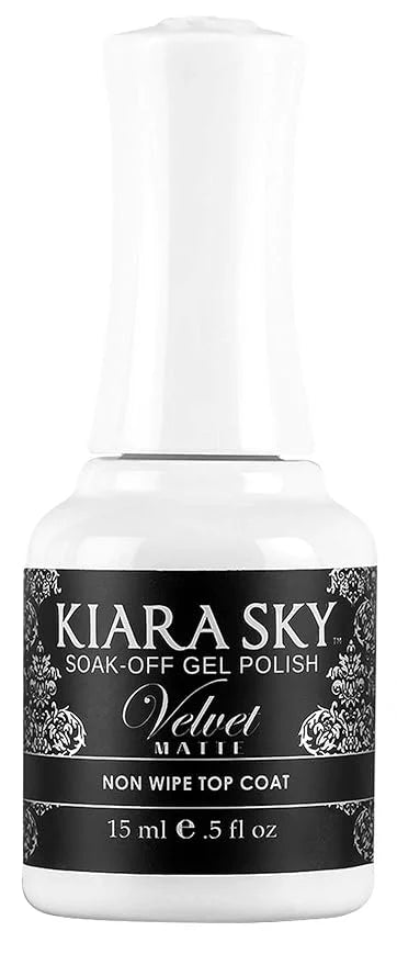 KIARA SKY Velvet Matte Gel Top Coat Non-Wipe, LED UV Soak Off Formula 0.5 oz - Product Image