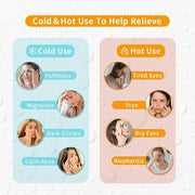 Bundle of CONBELLA Cold Face Eye Masks Ice Face Mask Hot Cold Compress and 2PCS Adorable Cooling Eye Mask Gel Eye Mask - P...