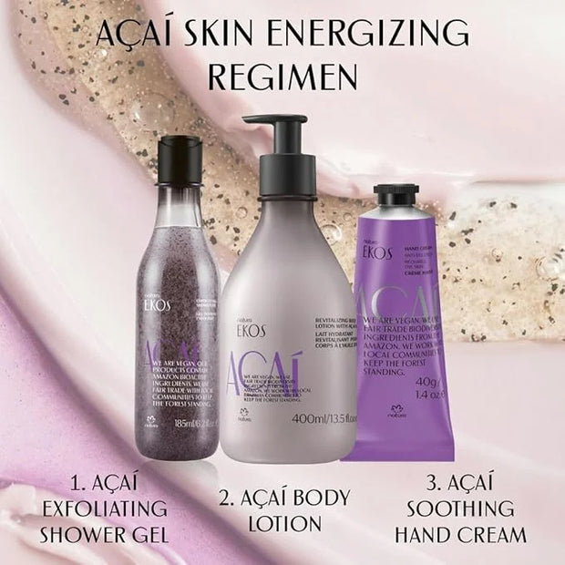 natura - Ekos Açaí Revitalizing Body Lotion Refill - Vegan Skin Care - 24 Hours of Soft Skin - Improves Skin Elasticity - ...