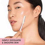 JAPONESQUE - SKINTherapy Dermaplaning Facial Razors - Two Blade Sizes with Interchangeable Handle, Eyebrow Razor, Ultra Sh...