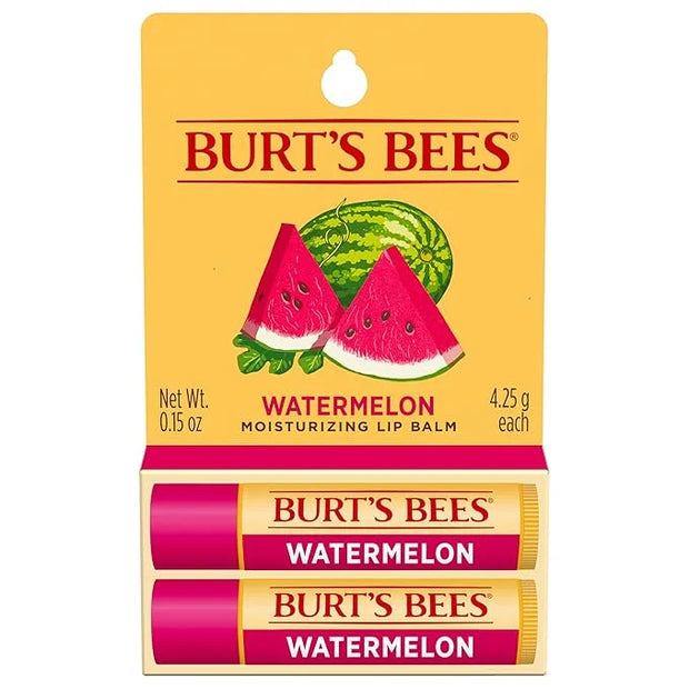 Burt's Bees Lip Balm - Watermelon, Lip Moisturizer With Responsibly Sourced Beeswax, Tint-Free, Natural Origin Conditionin...