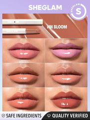 SHEGLAM PoutPerfect Moisturizing Solid Lip Gloss Non Sticky Lipstick with Coconut Oil - In Bloom - Product Image