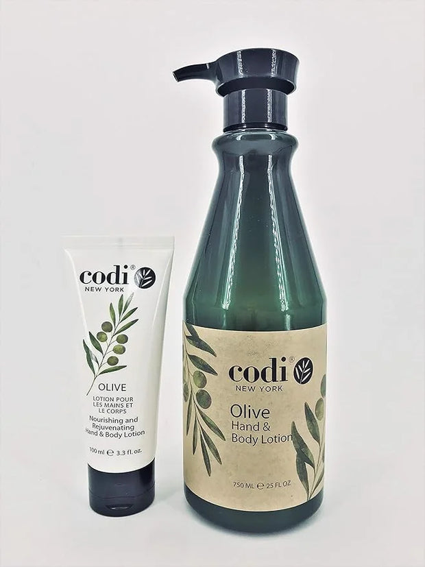 Codi Olive Hand and Body Lotion Big and Small Kit, 750ml/25oz + 3.3oz/100ml - Product Image