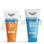Eucerin Advanced Hydration Skin Care Set, Advanced Hydration Sunscreen Lotion SPF 30, 5 Fl Oz Tube + Advanced Hydration Af...