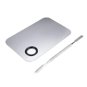 2 Pcs Stainless Steel Cosmetic Makeup Palette, Professional