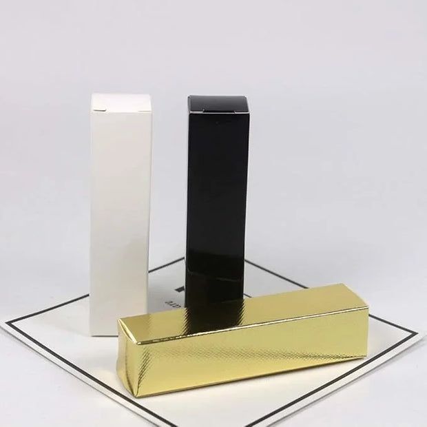 COSIDEA 25 PCS Golden 5ml lip gloss tube paper box packing boxes for crown lipgloss tubes 23 * 23 * 98mm - Product Image