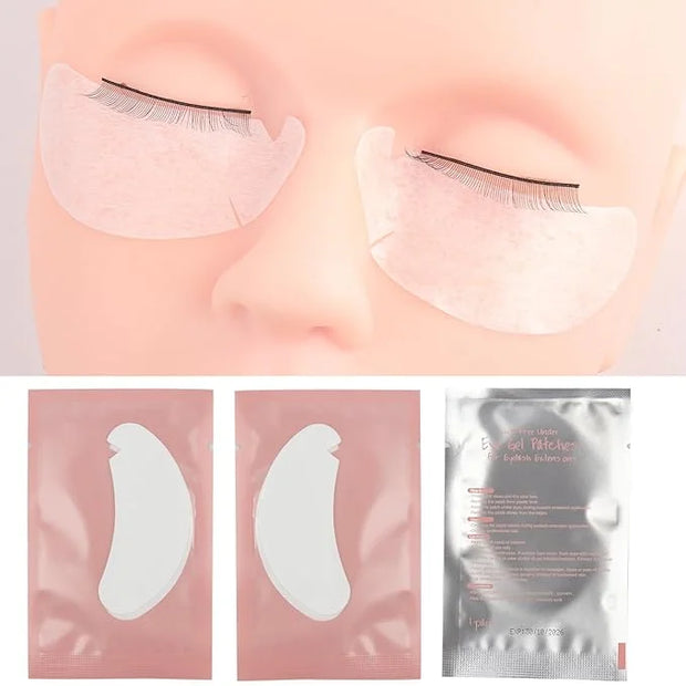 100 Pair V Shape Under Eye Gel Pads Hydrogel Eye Patches For Eyelash Extension, Lint Free Under Hydrogel Eye Mask Pads Las...