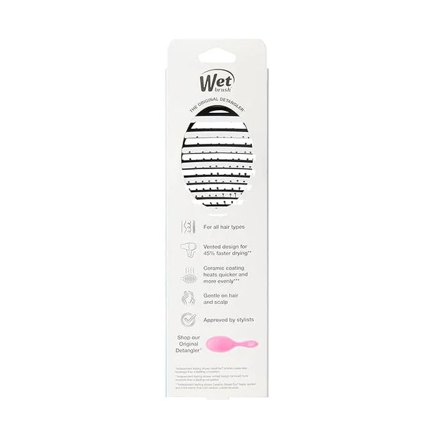Wet Brush Ceramic Speed Dry Hair Brush, Black - Vented Design & Soft HeatFlex Bristles Are Blow Dry Safe - Ergonomic Handl...