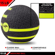 JFIT Medicine Exercise Ball with Dual Texture - Product Image