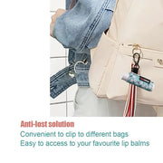 3pcs Lip Balm Holder Sleeves Keychain (Geometric