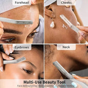 Face Razors for Women, Dermaplane Razor for Women Face, Eyebrow Razor, Facial Razors, Dermaplaning Tool, Gentle Skin Exfol...