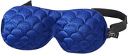 Bucky Ultralight Comfortable Contoured Travel and Sleep Eye Mask, Navy Scallop, One Size - Product Image