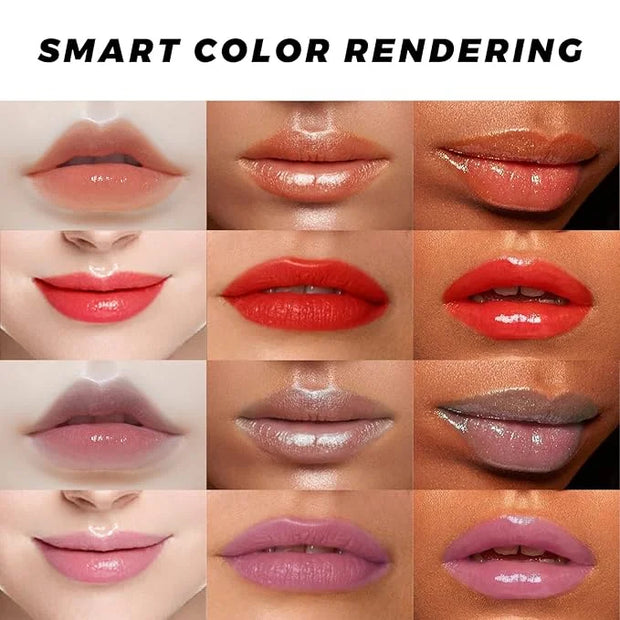 Plumping Lip Oil, 4PCS Hydrating Lip Glow Gloss Moisturizing Tinted Lip Balm Lasting Nourishing Protects Soothes, Comforts...