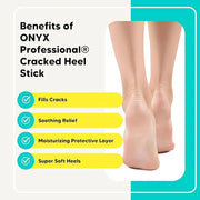 Onyx Professional Cracked Heel Repair Balm Stick for Dry Cracked Feet Treatment, Tea Tree Scent, 2 pack - Moisturizing Foo...