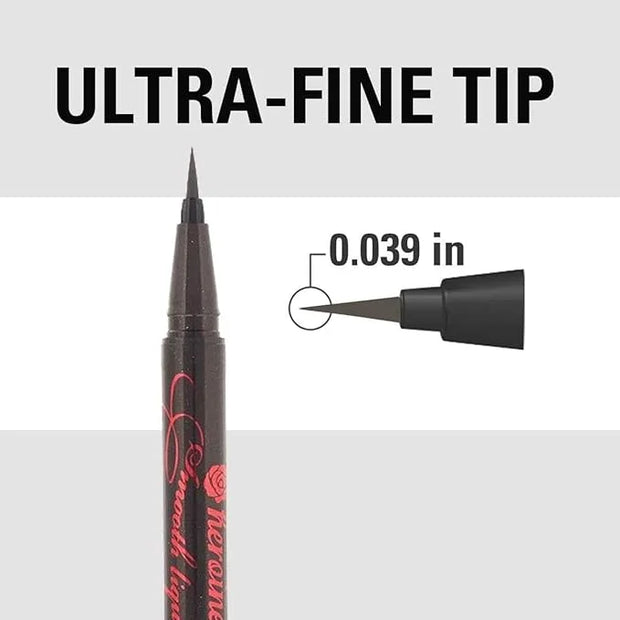 Heroine Make by KISSME Waterproof Smooth Liquid Eyeliner, Japanese Eye Makeup for Smudge-free, Super Keep Brown Black - Pr...